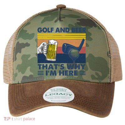 Golf Beer Joke Dad Funny Drinking Day Gift For Father's Day Legacy Tie Dye Trucker Hat