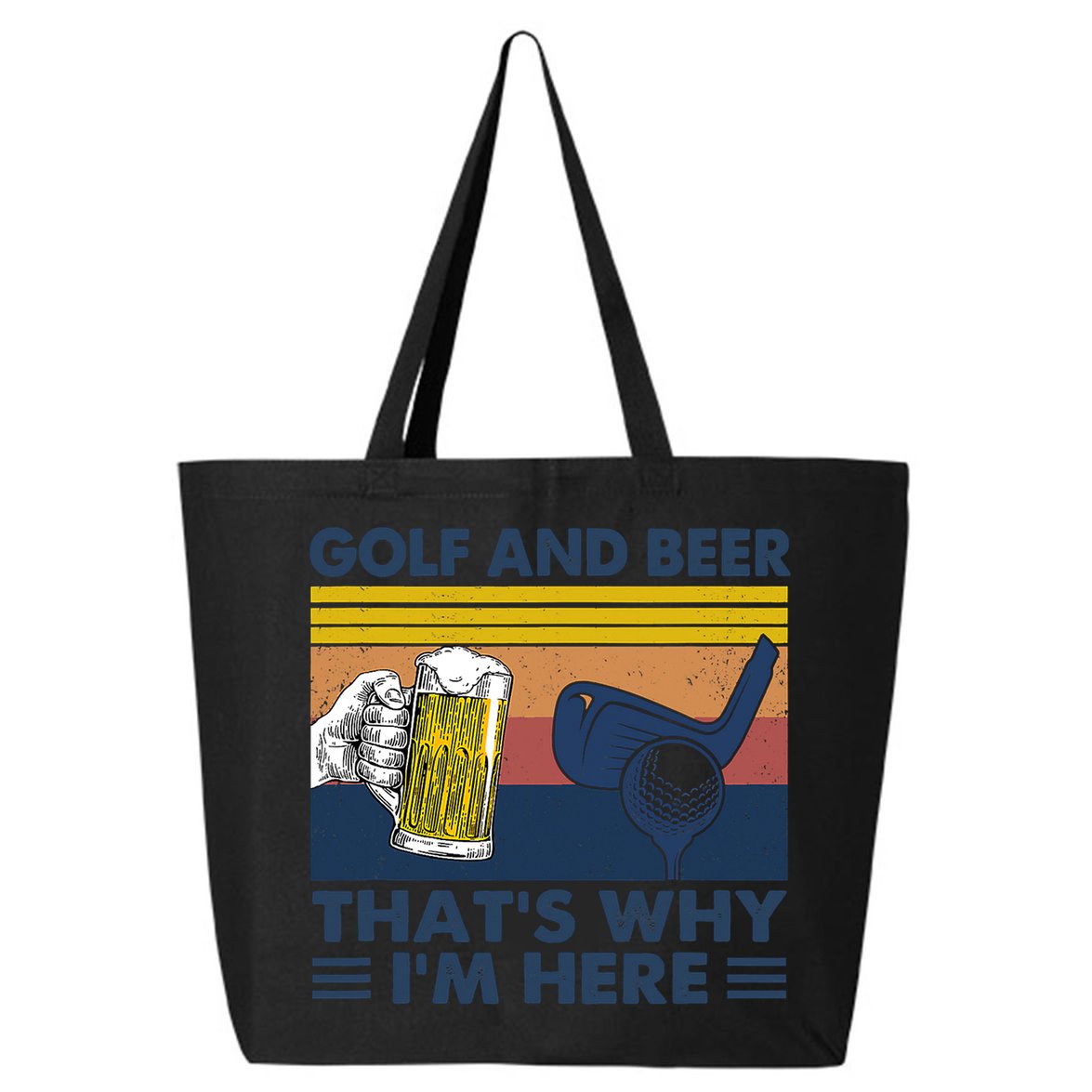 Golf Beer Joke Dad Funny Drinking Day Gift For Father's Day 25L Jumbo Tote