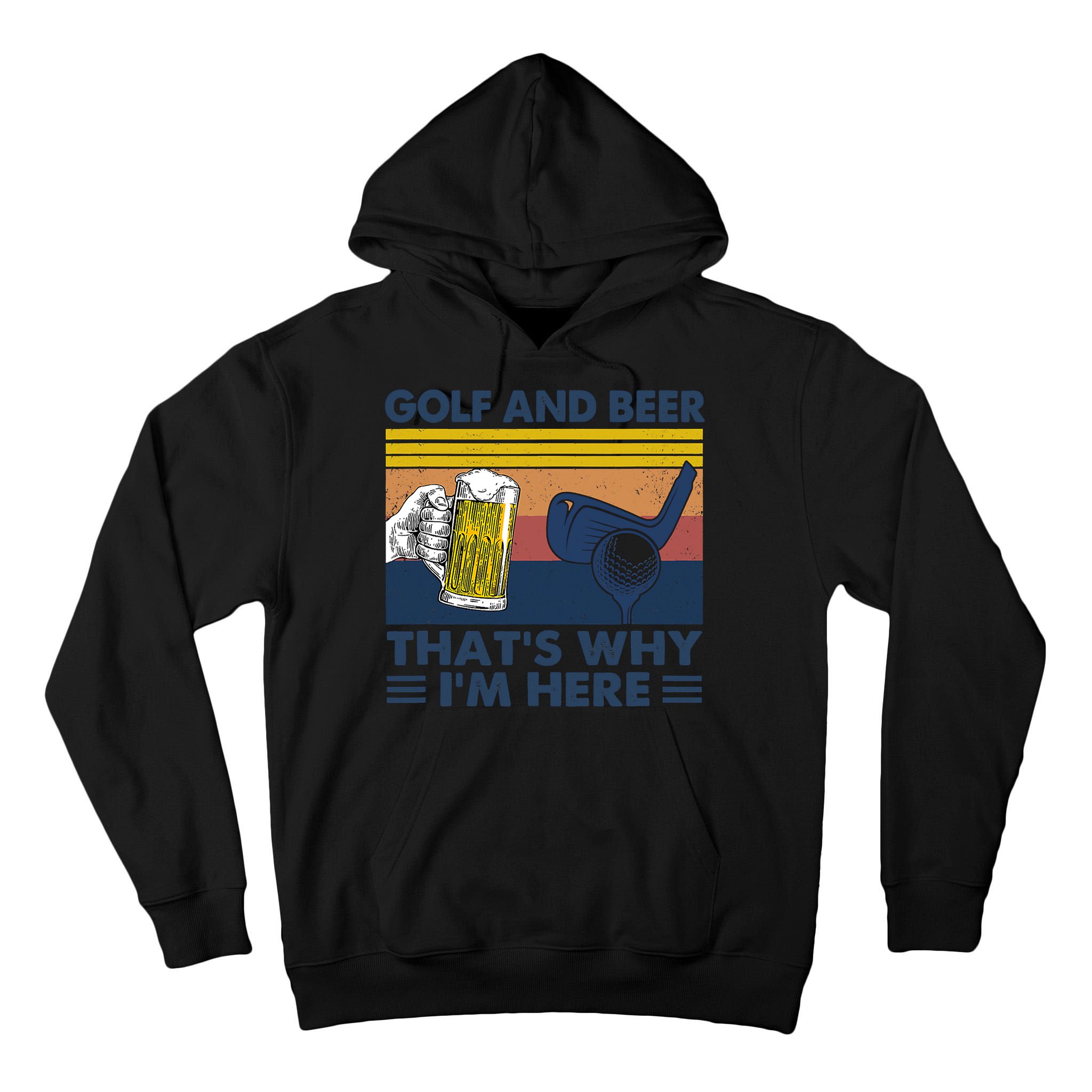 Golf Beer Joke Dad Funny Drinking Day Gift For Father's Day Tall Hoodie