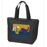 Golf Beer Joke Dad Funny Drinking Day Gift For Father's Day Zip Tote Bag