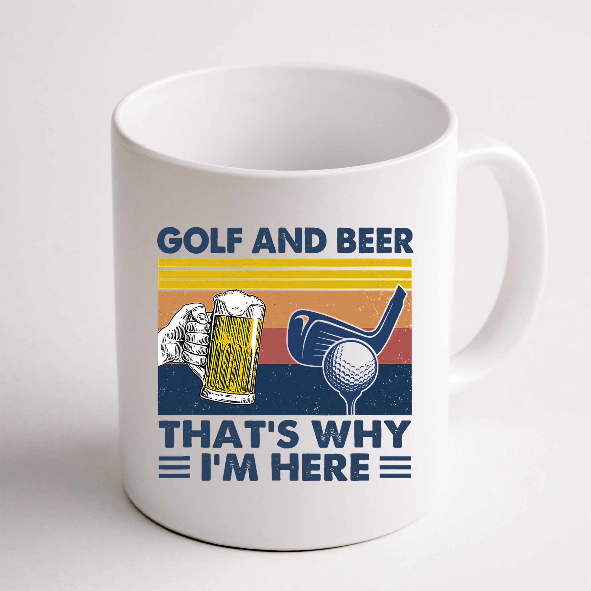 Golf Beer Joke Dad Funny Drinking Day Gift For Father's Day Mug