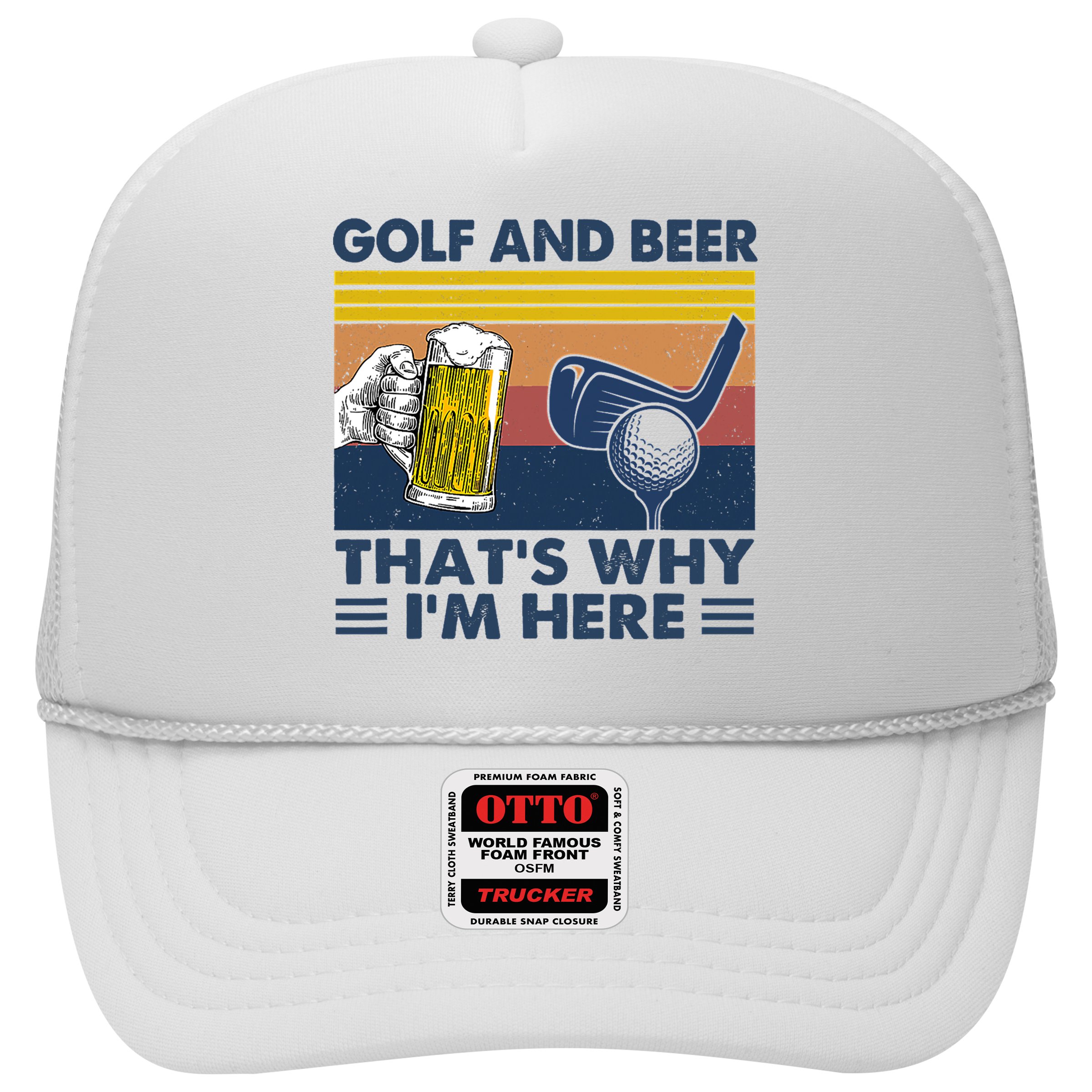 Golf Beer Joke Dad Funny Drinking Day Gift For Father's Day Hat
