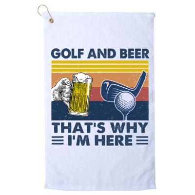 Golf Beer Joke Dad Funny Drinking Day Gift For Father's Day Golf Towel