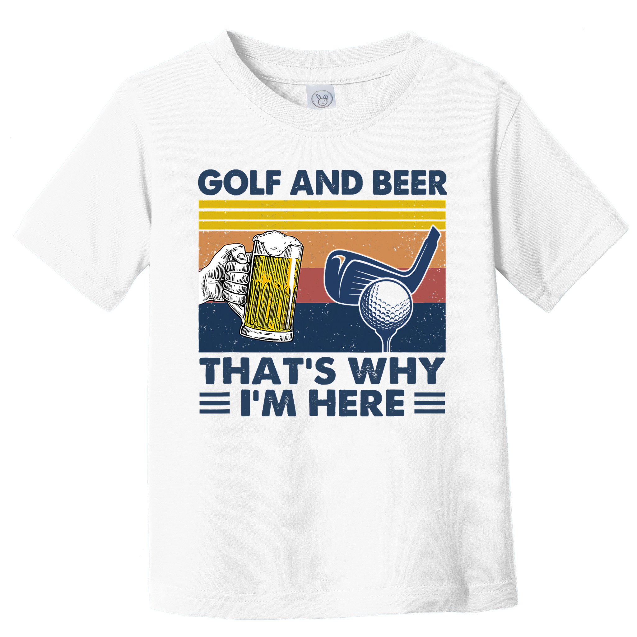 Golf Beer Joke Dad Funny Drinking Day Gift For Father's Day Toddler T-Shirt