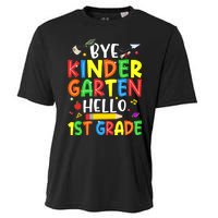 Graduation Bye Kindergarten Hello 1st Grade Back to School Cooling Performance Crew T-Shirt