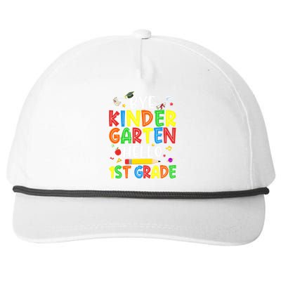 Graduation Bye Kindergarten Hello 1st Grade Back to School Snapback Five-Panel Rope Hat