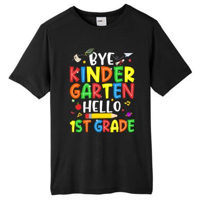 Graduation Bye Kindergarten Hello 1st Grade Back to School Tall Fusion ChromaSoft Performance T-Shirt