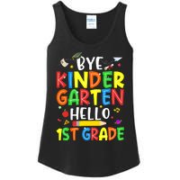 Graduation Bye Kindergarten Hello 1st Grade Back to School Ladies Essential Tank