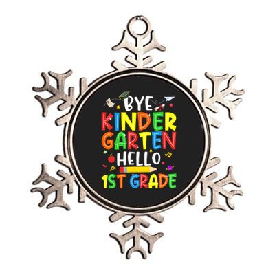 Graduation Bye Kindergarten Hello 1st Grade Back to School Metallic Star Ornament