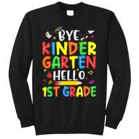 Graduation Bye Kindergarten Hello 1st Grade Back to School Tall Sweatshirt