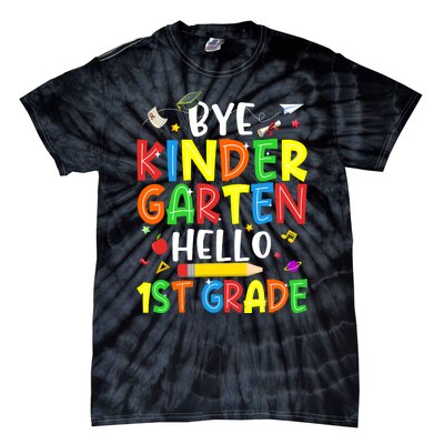 Graduation Bye Kindergarten Hello 1st Grade Back to School Tie-Dye T-Shirt