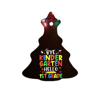 Graduation Bye Kindergarten Hello 1st Grade Back to School Ceramic Tree Ornament