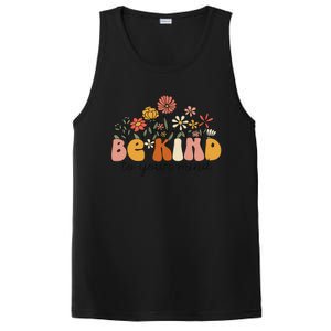 Groovy Be Kind To Your Mind Flower Mental Health Matters PosiCharge Competitor Tank