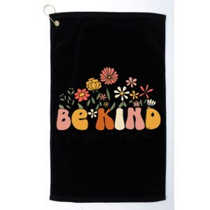 Groovy Be Kind To Your Mind Flower Mental Health Matters Platinum Collection Golf Towel