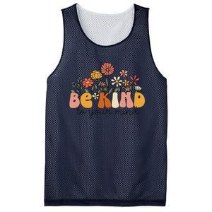 Groovy Be Kind To Your Mind Flower Mental Health Matters Mesh Reversible Basketball Jersey Tank