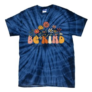 Groovy Be Kind To Your Mind Flower Mental Health Matters Tie-Dye T-Shirt