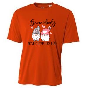 Gnome Body Loves You Like I Do Gift For Valentine Day Cooling Performance Crew T-Shirt