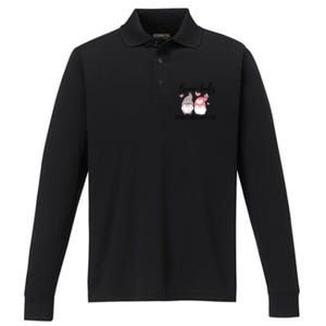 Gnome Body Loves You Like I Do Gift For Valentine Day Performance Long Sleeve Polo