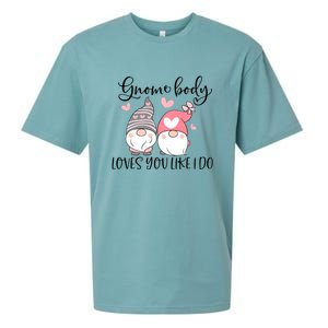 Gnome Body Loves You Like I Do Gift For Valentine Day Sueded Cloud Jersey T-Shirt