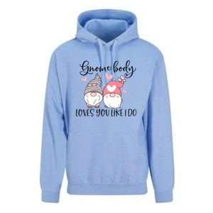 Gnome Body Loves You Like I Do Gift For Valentine Day Unisex Surf Hoodie