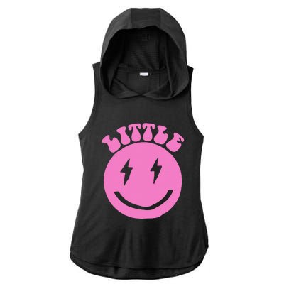 Gbig Big Little Sorority Reveal Smily Face Funny Cute Little Ladies PosiCharge Tri-Blend Wicking Draft Hoodie Tank