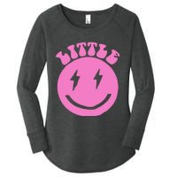 Gbig Big Little Sorority Reveal Smily Face Funny Cute Little Women's Perfect Tri Tunic Long Sleeve Shirt