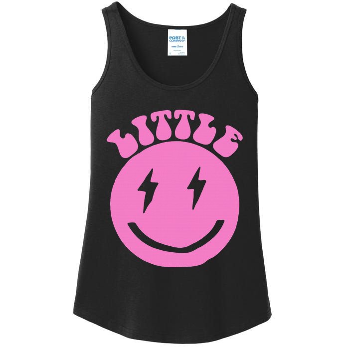 Gbig Big Little Sorority Reveal Smily Face Funny Cute Little Ladies Essential Tank