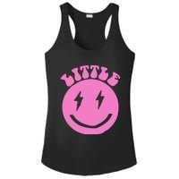 Gbig Big Little Sorority Reveal Smily Face Funny Cute Little Ladies PosiCharge Competitor Racerback Tank