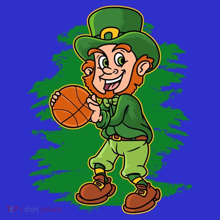 Green Basketball Leprechaun Saint Patrick’s Day Great Gift Kids T-Shirt