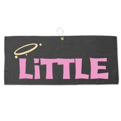 Gbig Big Little Sorority Reveal Funny Family Sorority Little Large Microfiber Waffle Golf Towel