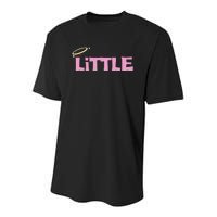 Gbig Big Little Sorority Reveal Funny Family Sorority Little Youth Performance Sprint T-Shirt