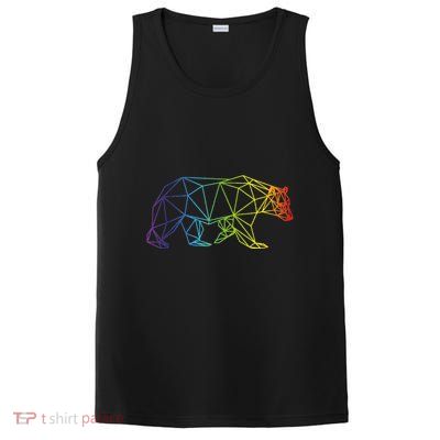 Geometric Bear Lgb Rainbow Flag PosiCharge Competitor Tank