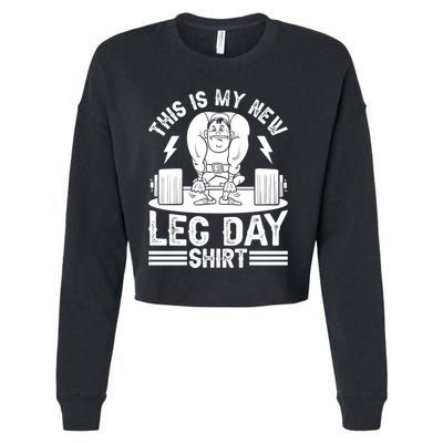 Gym Bodybuilding Leg Day Powerlifting Fitness Gym Leg Day Gift Cropped Pullover Crew