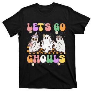 Groovy Boo Lets Go Ghouls Halloween Ghost Gift T-Shirt