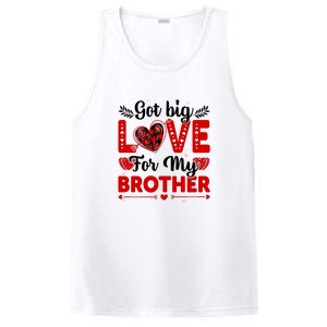 Got Big Love For My Brother Valentine Day Gift PosiCharge Competitor Tank