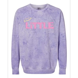 Gbig Big Little Sorority Reveal Funny Family Sorority Little Colorblast Crewneck Sweatshirt