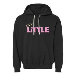 Gbig Big Little Sorority Reveal Funny Family Sorority Little Garment-Dyed Fleece Hoodie