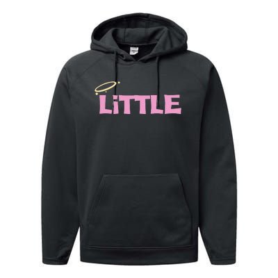 Gbig Big Little Sorority Reveal Funny Family Sorority Little Performance Fleece Hoodie