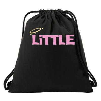 Gbig Big Little Sorority Reveal Funny Family Sorority Little Drawstring Bag