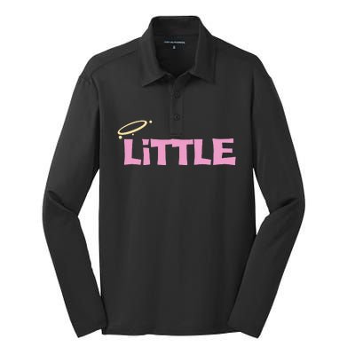 Gbig Big Little Sorority Reveal Funny Family Sorority Little Silk Touch Performance Long Sleeve Polo