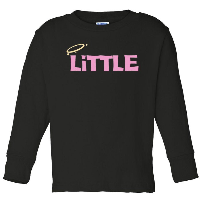 Gbig Big Little Sorority Reveal Funny Family Sorority Little Toddler Long Sleeve Shirt