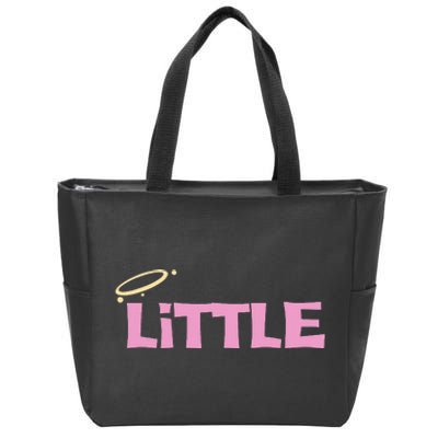 Gbig Big Little Sorority Reveal Funny Family Sorority Little Zip Tote Bag