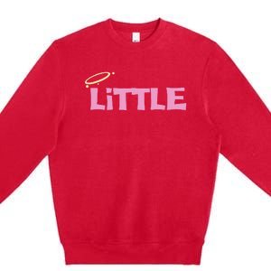 Gbig Big Little Sorority Reveal Funny Family Sorority Little Premium Crewneck Sweatshirt