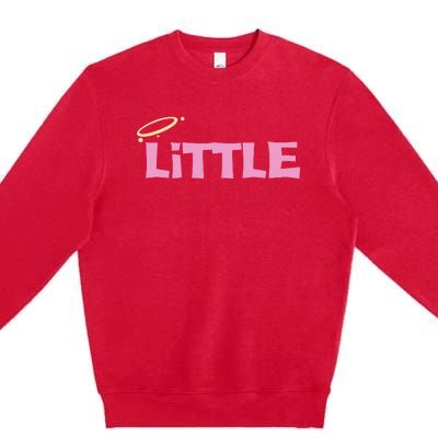 Gbig Big Little Sorority Reveal Funny Family Sorority Little Premium Crewneck Sweatshirt