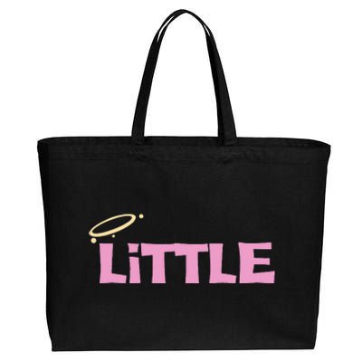 Gbig Big Little Sorority Reveal Funny Family Sorority Little Cotton Canvas Jumbo Tote