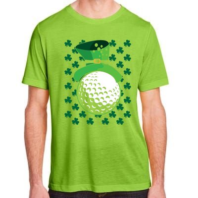 Golf Ball Leprechaun Hat St Patricks Day Sports Lover Cool Gift Adult ChromaSoft Performance T-Shirt