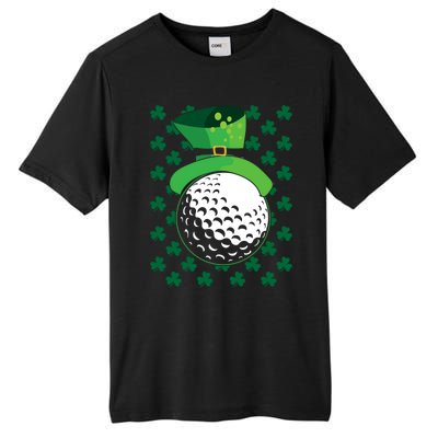 Golf Ball Leprechaun Hat St Patricks Day Sports Lover Cool Gift Tall Fusion ChromaSoft Performance T-Shirt