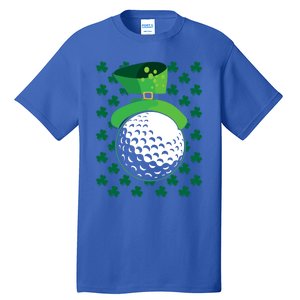 Golf Ball Leprechaun Hat St Patricks Day Sports Lover Cool Gift Tall T-Shirt