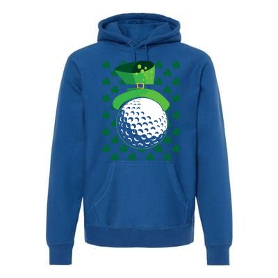 Golf Ball Leprechaun Hat St Patricks Day Sports Lover Cool Gift Premium Hoodie