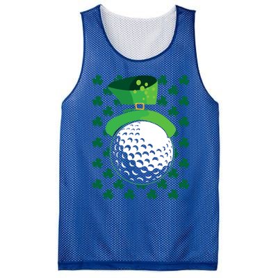 Golf Ball Leprechaun Hat St Patricks Day Sports Lover Cool Gift Mesh Reversible Basketball Jersey Tank